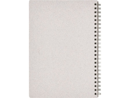 Блокнот Bianco формата A5 на гребне, белый Блокнот Bianco формата A5 на гребне, белый