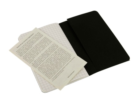 Записная книжка Moleskine Cahier (в клетку, 1 шт.), Pocket (9х14см), черный Записная книжка Moleskine Cahier (в клетку, 1 шт.), Pocket (9х14см), черный