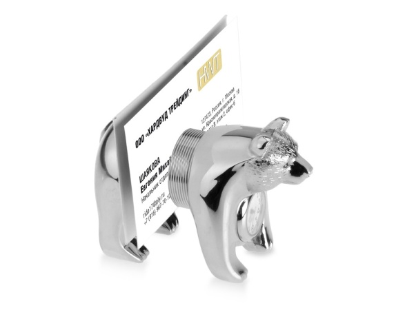 Часы Медведь, серебристый Часы Медведь, серебристый