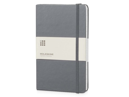Записная книжка Moleskine Classic (в линейку) в твердой обложке, Large (13х21см), серый Записная книжка Moleskine Classic (в линейку) в твердой обложке, Large (13х21см), серый