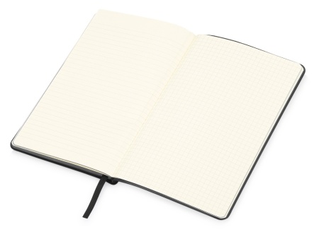 Блокнот Notepeno 130x205 мм с тонированными линованными страницами, черный Блокнот Notepeno 130x205 мм с тонированными линованными страницами, черный