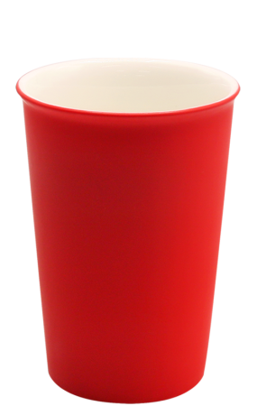 Кружка керамическая Magic, софт-тач, красный