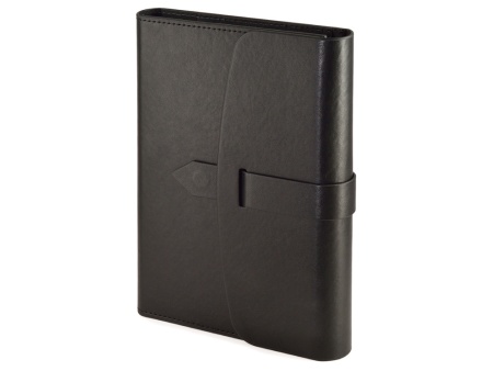 Ежедневник недатированный А5 Senate с магнитным клапаном, черный Ежедневник недатированный А5 Senate с магнитным клапаном, черный