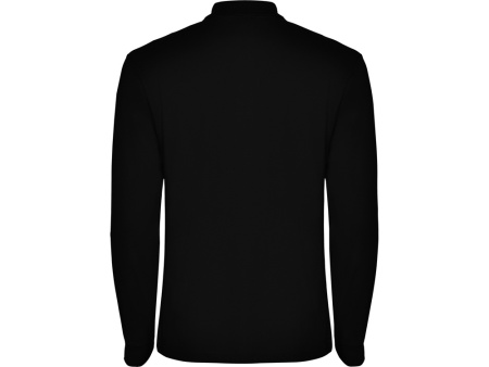 Рубашка поло Estrella мужская с длинным рукавом, черный