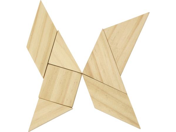 Деревянная головоломка Tangram Деревянная головоломка Tangram