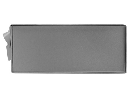 Коробка разборная на магнитах с лентами, серебристый Коробка разборная на магнитах с лентами, серебристый