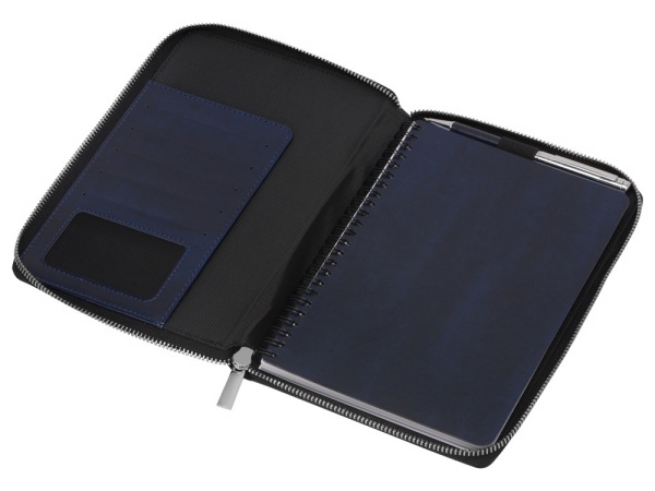 Бизнес-блокнот на молнии А5 Fabrizio с RFID защитой Бизнес-блокнот на молнии А5 Fabrizio с RFID защитой