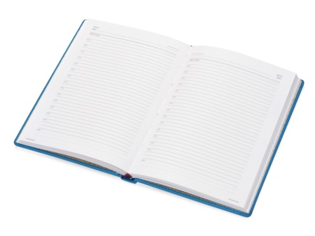 Ежедневник недатированный А5 Velvet, синий флуор Ежедневник недатированный А5 Velvet, синий флуор