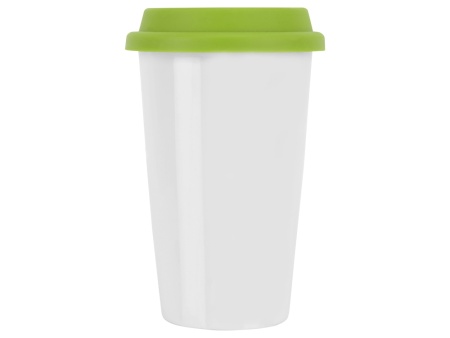 Кружка с силиконовой крышкой Нью-Йорк 300мл, зеленый