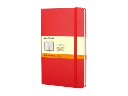 Записная книжка Moleskine Classic (в линейку) в твердой обложке, Pocket (9x14см), красный Записная книжка Moleskine Classic (в линейку) в твердой обложке, Pocket (9x14см), красный