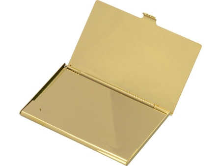 Визитница Голден, золотистый глянцевый