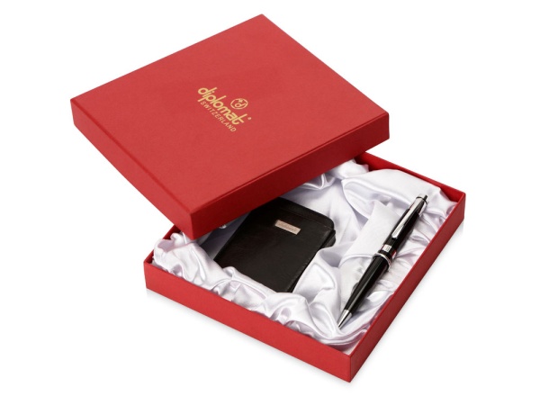 Набор Diplomat: визитница, ручка шариковая, черный Набор Diplomat: визитница, ручка шариковая, черный