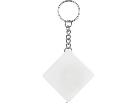 Брелок-рулетка, 1 м., белый