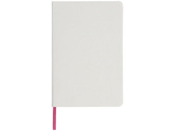 Блокнот А5 Spectrum с белой обложкой и цветной резинкой Блокнот А5 Spectrum с белой обложкой и цветной резинкой