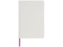 Блокнот А5 Spectrum с белой обложкой и цветной резинкой