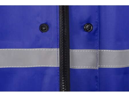 Длиный дождевик Lanai  из полиэстера со светоотражающей тесьмой, кл.синий Длиный дождевик Lanai  из полиэстера со светоотражающей тесьмой, кл.синий