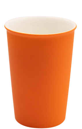 Кружка керамическая Magic, софт-тач, оранжевый