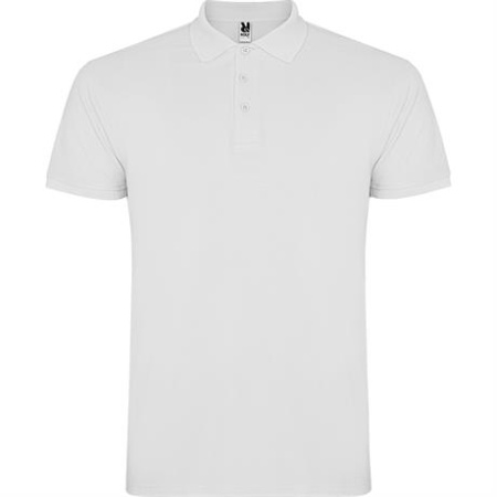 Футболка поло STAR мужская, БЕЛЫЙ M