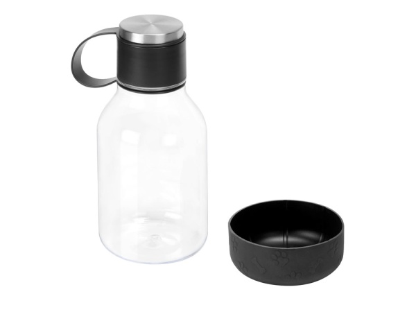 Бутылка для воды 2-в-1 Dog Bowl Bottle со съемной миской для питомцев, 1500 мл, черный Бутылка для воды 2-в-1 Dog Bowl Bottle со съемной миской для питомцев, 1500 мл, черный