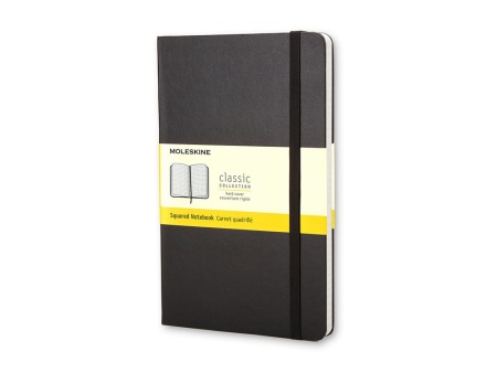 Записная книжка Moleskine Classic (в клетку) в твердой обложке, Large (13х21см), черный Записная книжка Moleskine Classic (в клетку) в твердой обложке, Large (13х21см), черный