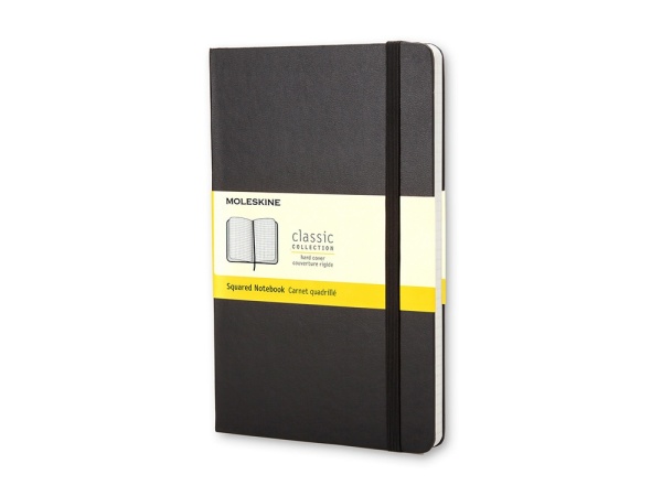 Записная книжка Moleskine Classic (в клетку) в твердой обложке, Large (13х21см), черный Записная книжка Moleskine Classic (в клетку) в твердой обложке, Large (13х21см), черный