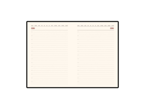 Ежедневник недатированный А5 Senate с магнитным клапаном, серый Ежедневник недатированный А5 Senate с магнитным клапаном, серый