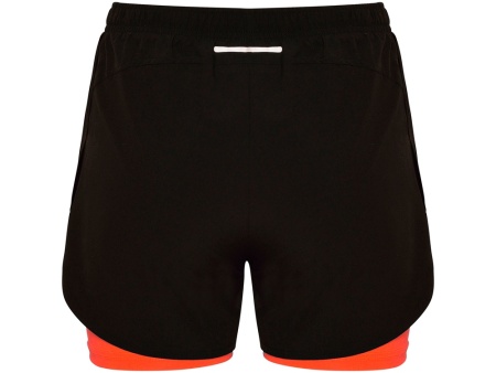 Шорты Lanus, черный/неоновый коралловый