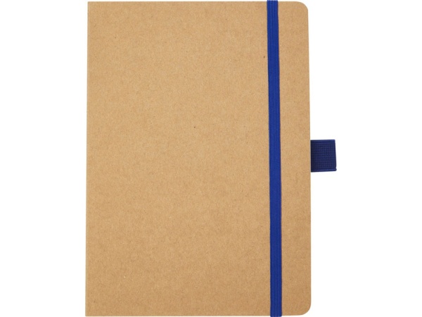 Блокнот Berk формата из переработанной бумаги, cиний Блокнот Berk формата из переработанной бумаги, cиний