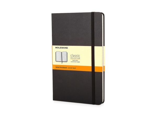 Записная книжка Moleskine Classic (в линейку) в твердой обложке, Pocket (9x14см), черный Записная книжка Moleskine Classic (в линейку) в твердой обложке, Pocket (9x14см), черный