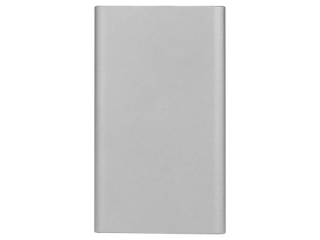 Портативное зарядное устройство Мун с 2-мя USB-портами, 4400 mAh, серебристый