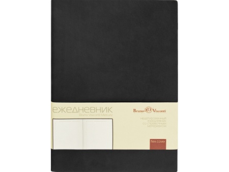 Ежедневник А5 недатированный Mercury, черный Ежедневник А5 недатированный Mercury, черный