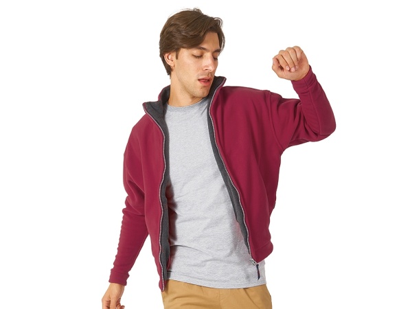 Куртка флисовая Nashville мужская, красный/пепельно-серый Куртка флисовая Nashville мужская, красный/пепельно-серый