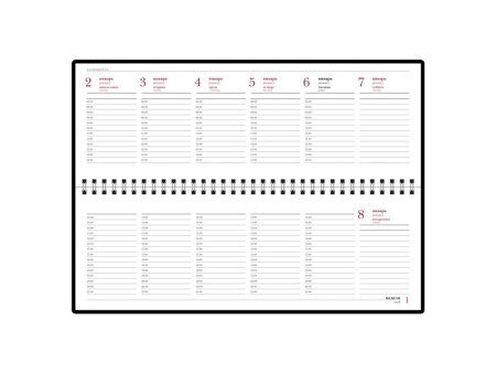 Планинг датированный Velvet 2024, зеленый