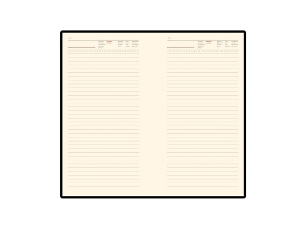 Ежедневник недатированный А5 Firenze, темно-синий navy Ежедневник недатированный А5 Firenze, темно-синий navy