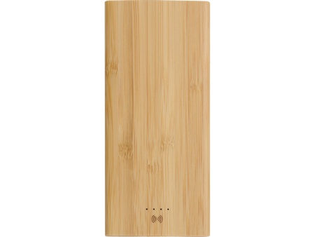 Внешний беспроводной аккумулятор из бамбука Bamboo Air, 10000 mAh