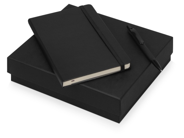 Подарочный набор Moleskine Sherlock с блокнотом А5 и ручкой, черный Подарочный набор Moleskine Sherlock с блокнотом А5 и ручкой, черный