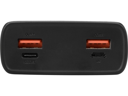 Портативное зарядное устройство PowerMax, 20000 mAh, PD + QC 3.0, черный