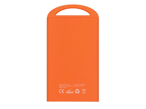 Внешний аккумулятор Shine с зеркальной гравировкой, 4000 mAh