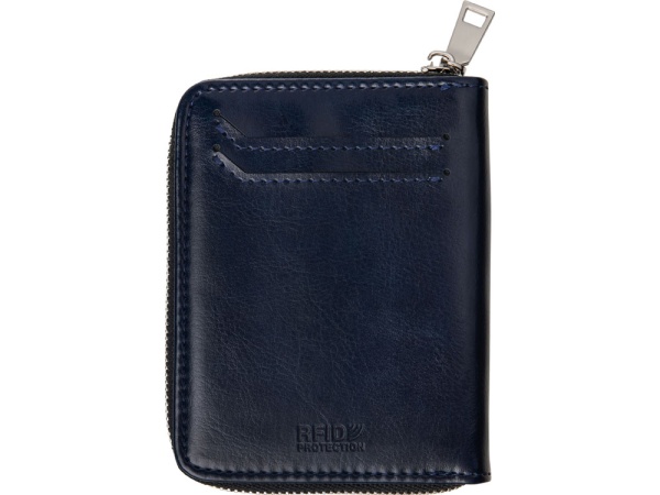 Картхолдер на молнии для 8 пластиковых карт с RFID защитой Fabrizio, синий Картхолдер на молнии для 8 пластиковых карт с RFID защитой Fabrizio, синий