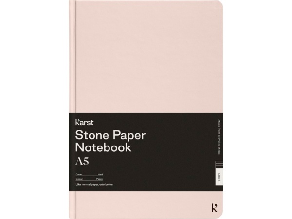 Блокнот в твердом переплете Karst формата A5, light pink Блокнот в твердом переплете Karst формата A5, light pink