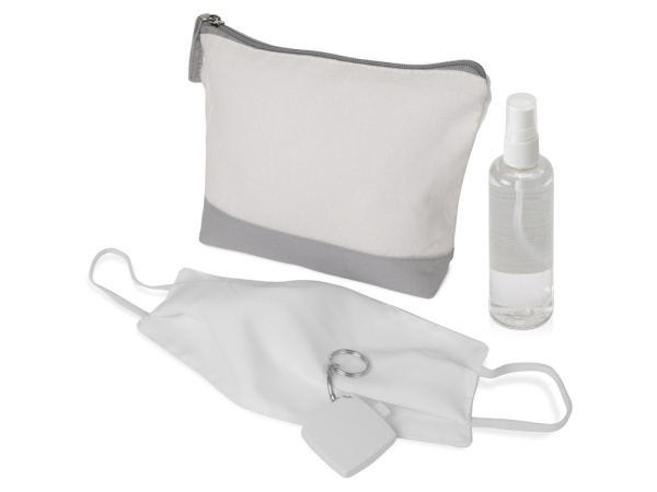 Набор средств индивидуальной защиты Плэйн в хлопковой косметичке Набор средств индивидуальной защиты Плэйн в хлопковой косметичке