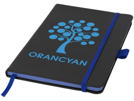 Блокнот Color edge A5, черный/ярко-синий Блокнот Color edge A5, черный/ярко-синий