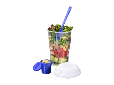 Набор для салата Shakey: салатник, вилка, контейнер для соуса