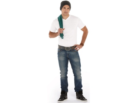 Футболка Heavy Super Club мужская с V-образным вырезом, белый