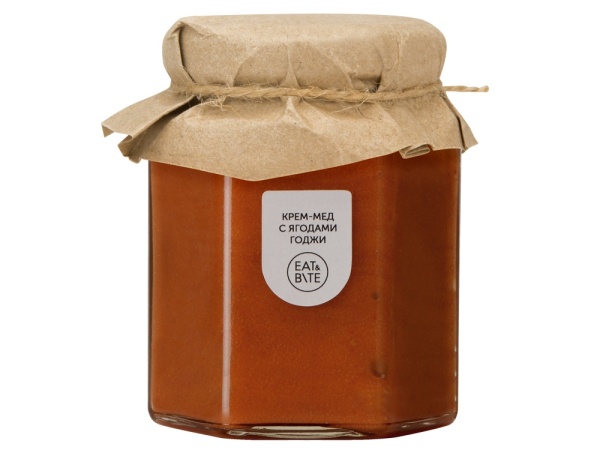 Крем-мёд с ягодами годжи Крем-мёд с ягодами годжи