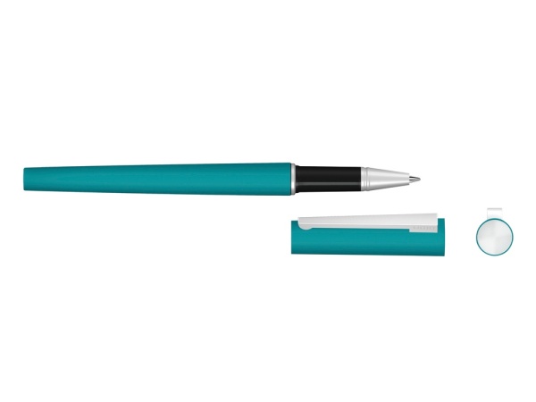 Ручка металлическая роллер Brush R GUM soft-touch с зеркальной гравировкой Ручка металлическая роллер Brush R GUM soft-touch с зеркальной гравировкой
