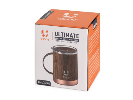 Термокружка ULTIMATE, 400 мл, дерево