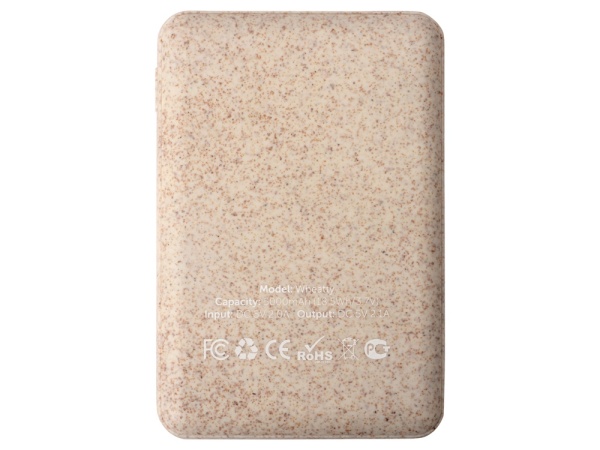 Внешний аккумулятор Wheatty из пшеничной соломы, 5000 mAh