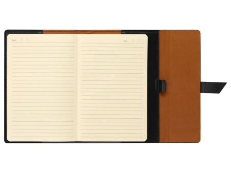 Бизнес-блокнот А5 с клапаном Fabrizio, 80 листов, черный Бизнес-блокнот А5 с клапаном Fabrizio, 80 листов, черный