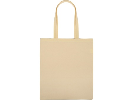 Сумка для шопинга Twin двухцветная из хлопка, 180 г/м2, черный/натуальный